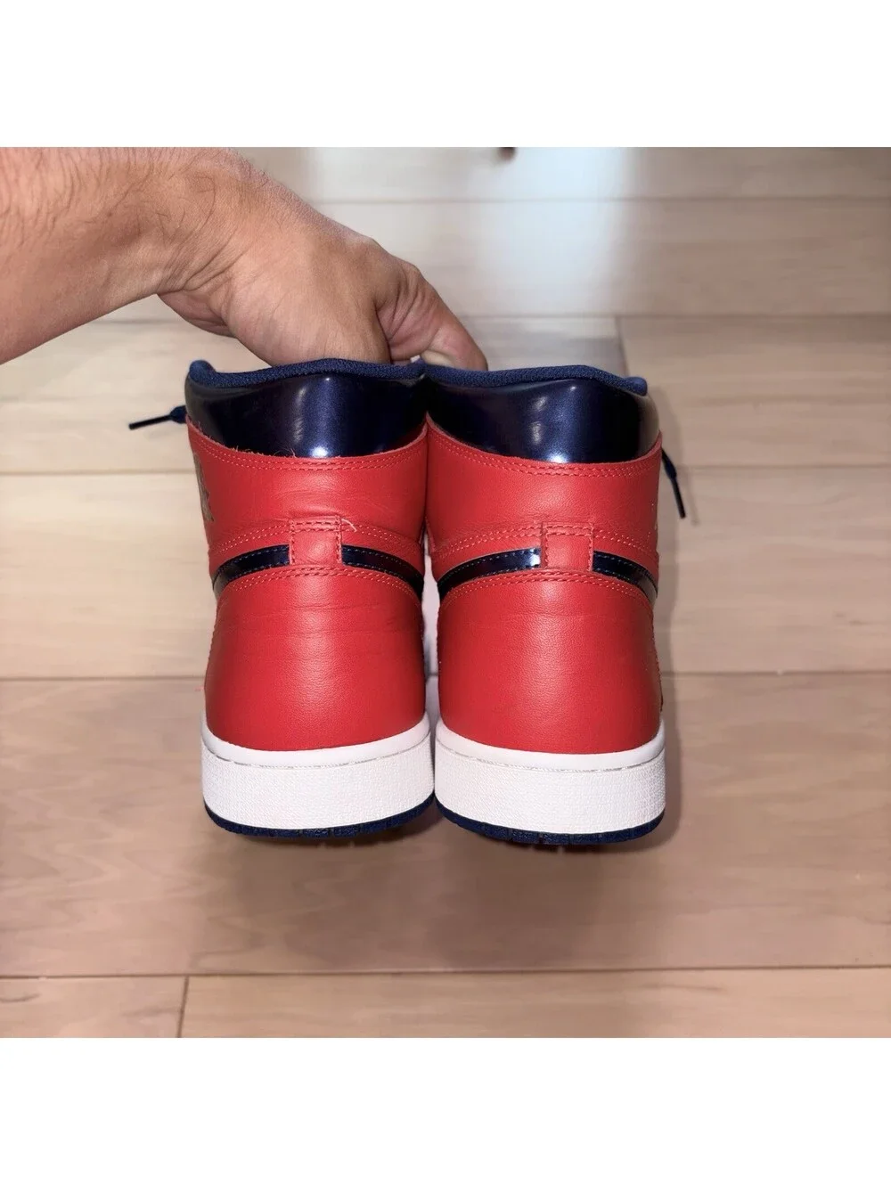 Nike Air Jordan 1 Retro High OG David Letterman Red Navy Men’s Size 12